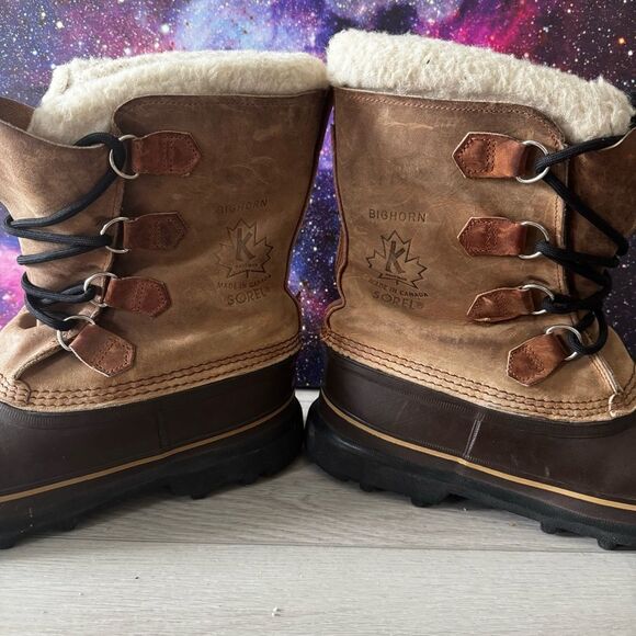 Sorel Brown Leather & Tan Winter Rain & Snow Boots main image 11